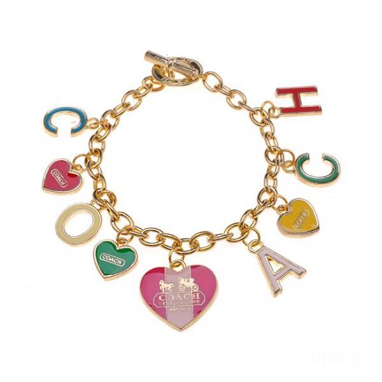 Coach Love Signature Gold Bracelets CXD - Click Image to Close